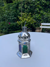 Load image into Gallery viewer, Moroccan Handmade Straight Sided Coloured Glass Lantern