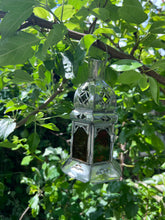 Load image into Gallery viewer, Moroccan Handmade Straight Sided Coloured Glass Lantern