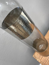 Load image into Gallery viewer, Handcrafted Moroccan Bottle With Hammered Metal Detail