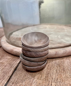 Tiny walnut dishes