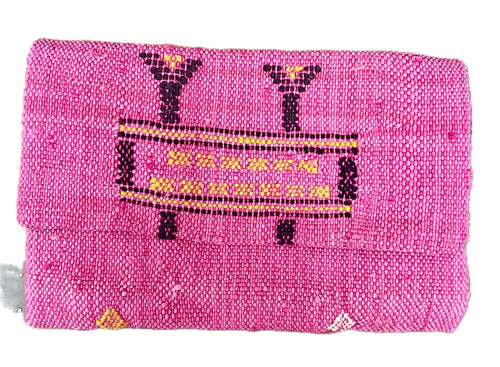 Pink Cactus Silk Handbag