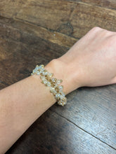 Load image into Gallery viewer, Crystal Effect Sparkly Bead Cluster Bracelet | Clear Crystal