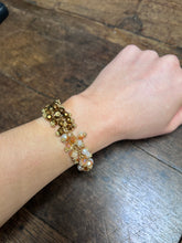 Load image into Gallery viewer, Crystal Effect Sparkly Bead Cluster Bracelet | Bronze