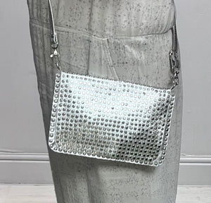 Silver Studded Handbag