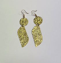 Load image into Gallery viewer, Statement Circle and Swirl Textured Earrings