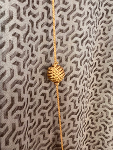 Moroccan Cactus Silk Bobble Necklace | Gold