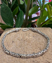 Load image into Gallery viewer, Byzantine chain bracelet - sterling silver