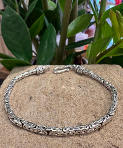 Byzantine chain bracelet - sterling silver