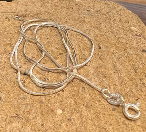 Sterling Silver Fine Snake Chain | 20 inch