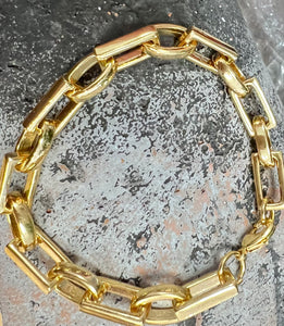 Chunky Chain Gold Bracelet | Gold Plated