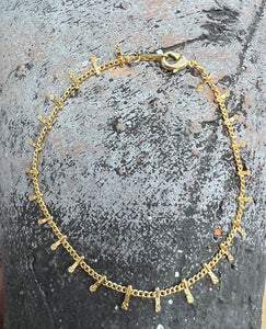 Tiny Charm Bracelet | Gold Plated