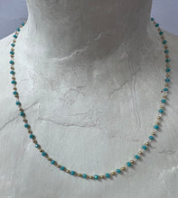 Load image into Gallery viewer, Semi-Precious Turquoise Gem Necklace