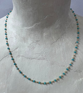 Semi-Precious Turquoise Gem Necklace