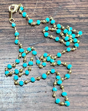 Load image into Gallery viewer, Semi-Precious Turquoise Gem Necklace