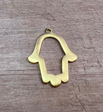 Load image into Gallery viewer, Cut Out Hamsa Charm | Gold