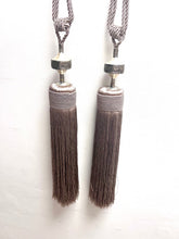 Load image into Gallery viewer, Large Moroccan Tassel Curtain Tie Backs | Taupe