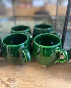 dark green mugs
