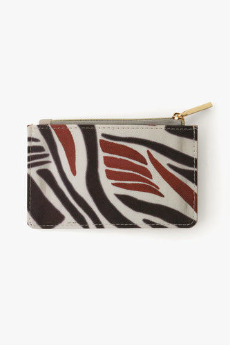 Coin Purse with Bold Tribal Bound Print