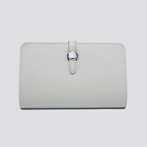 Pale grey wallet purse