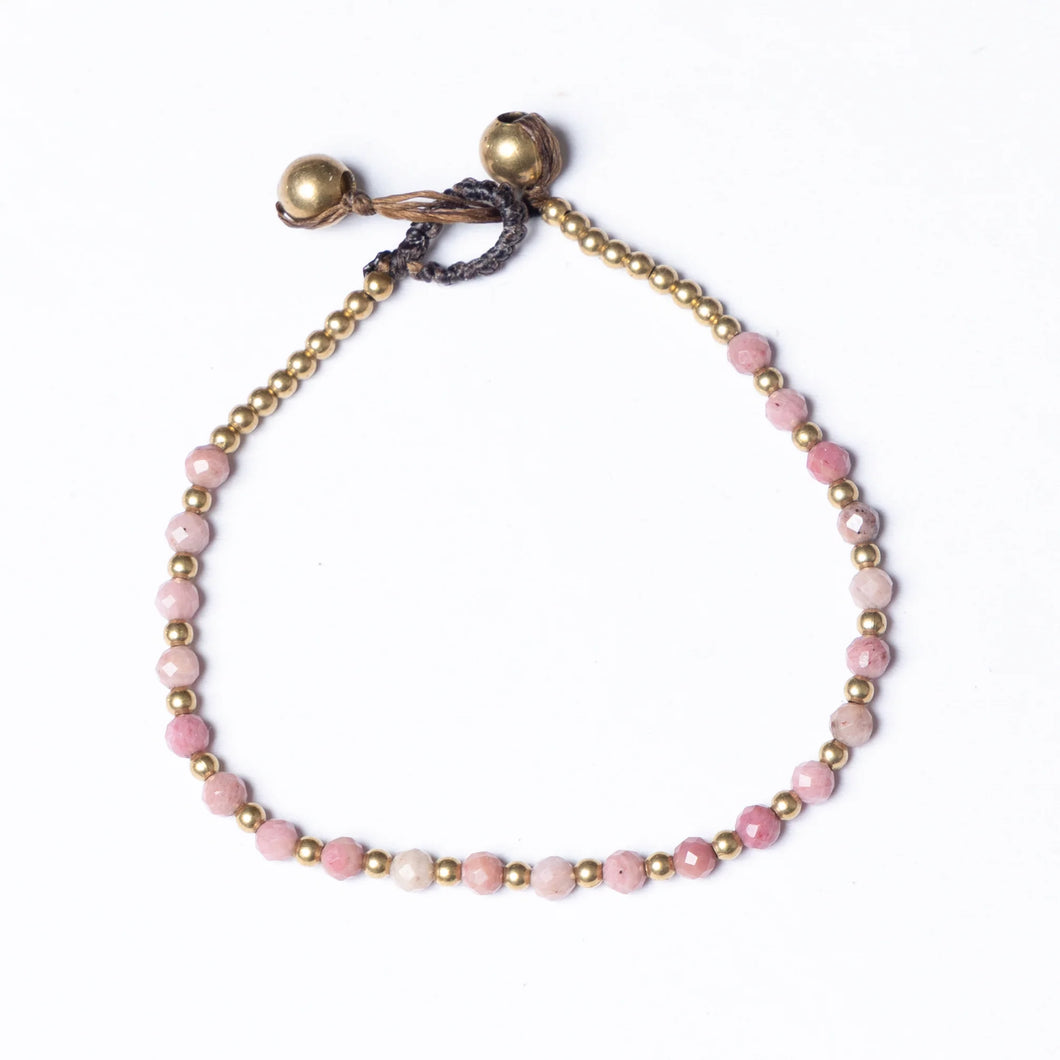 Birthstone Bracelet | October | Pink Tourmaline