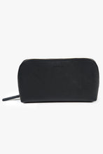 Load image into Gallery viewer, Black Cosmetic Bag With Bold Lining