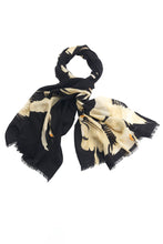 Load image into Gallery viewer, Stork Black Wool Scarf | One Hundred Stars