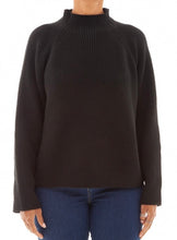 Load image into Gallery viewer, Funnel Neck Rib Jumper | Black