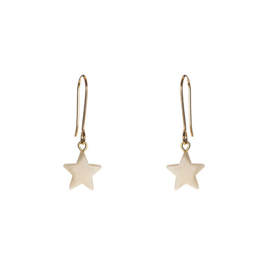 Tagua Star Drop Earrings | Just Trade