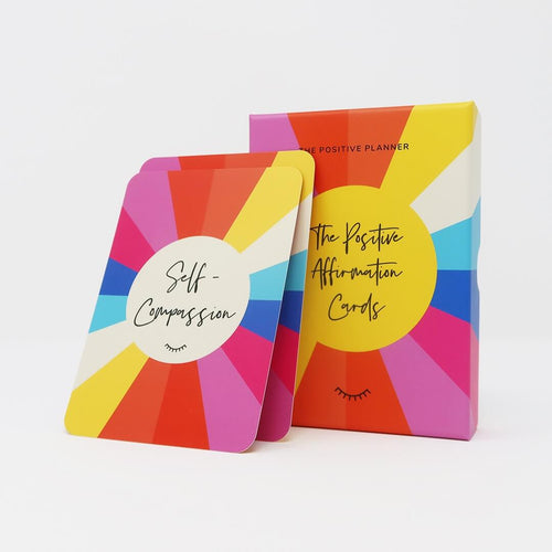 Beautifully colourful affirmation cards to improve positivity and wellbeing