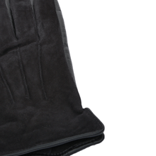 Load image into Gallery viewer, Black Suede and Leather Gloves