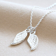 Load image into Gallery viewer, Double Wing Charm Necklace | Silver
