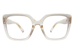 Reading Glasses 'Deirdre' Transparent Pink