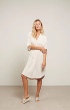 Load image into Gallery viewer, Yaya V-neck Dress With Tie Sleeves | Moonbeam Sand