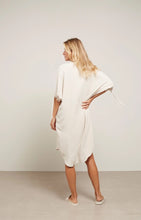 Load image into Gallery viewer, Yaya V-neck Dress With Tie Sleeves | Moonbeam Sand