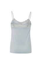 Load image into Gallery viewer, Yaya Strappy Top with Lace Detail | Pearl Blue