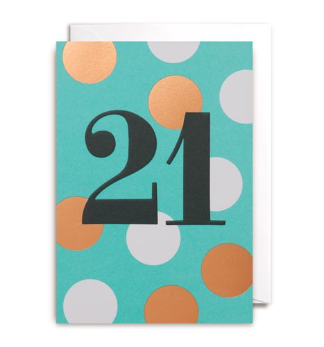 Twenty-first birthday card postco
