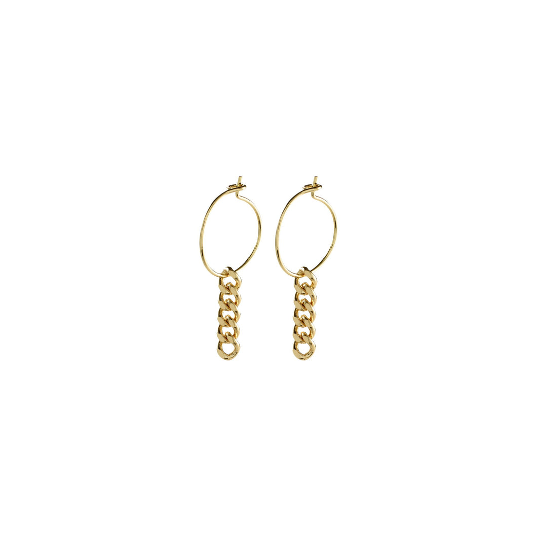 Earrings : Water : Gold Plated