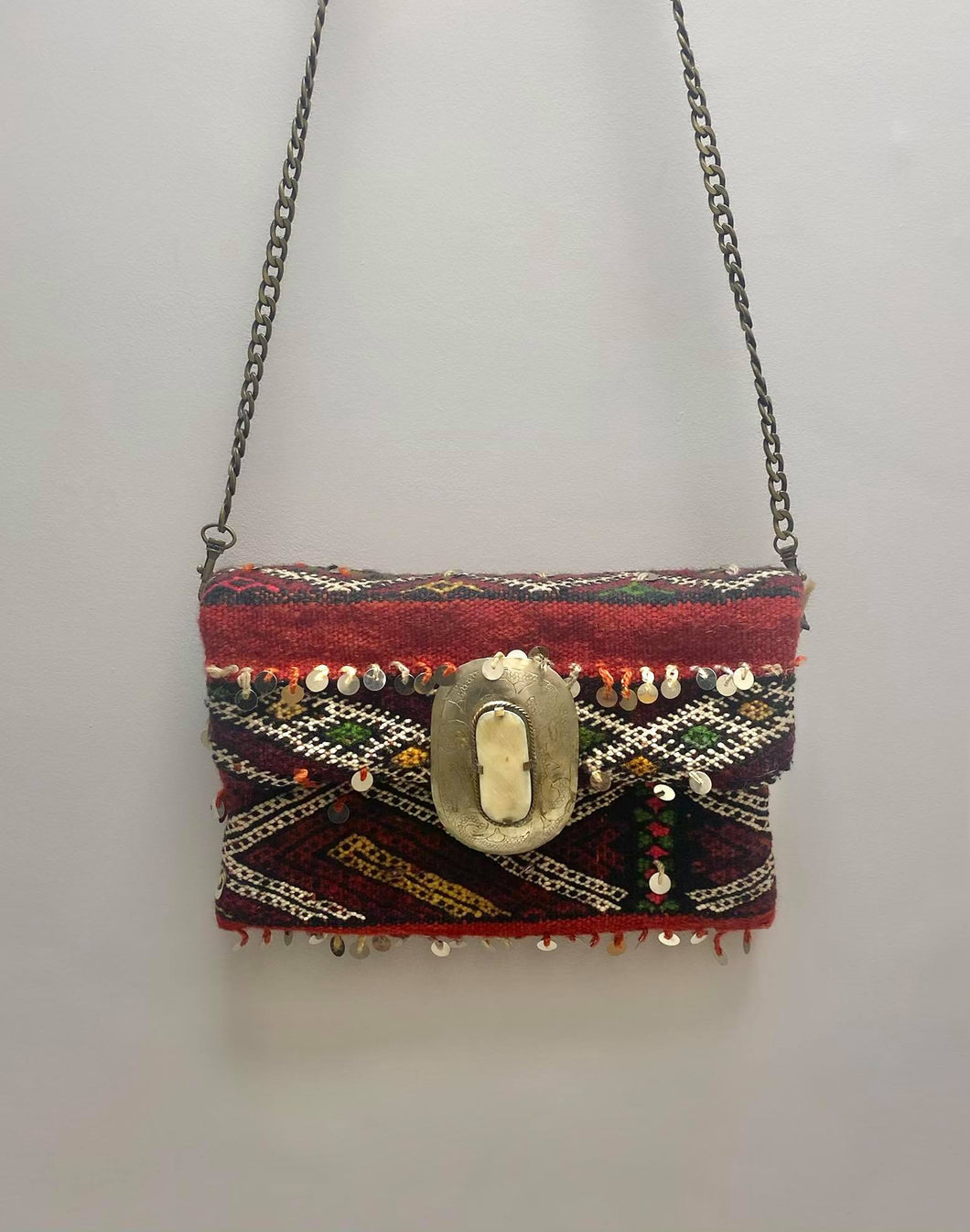 Moroccan Carpet Bag | Red