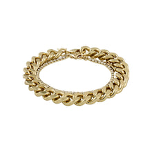 Load image into Gallery viewer, Radiance Gold Plated Crystal 2-in-1 Chain Bracelet