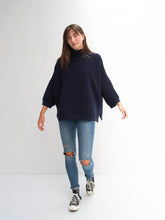 Load image into Gallery viewer, Vicki batwing jumper navy Chalk UK
