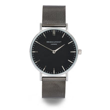 Load image into Gallery viewer, Mr Beaumont Gunmetal grey mesh watch