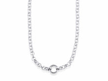 Load image into Gallery viewer, Clara Silver Belcher Chain Necklace 