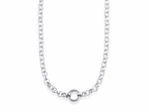 Clara Silver Belcher Chain Necklace 