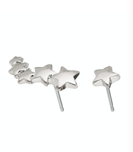 Load image into Gallery viewer, Pilgrim Ava Silver Plated Shooting Star Ear Crawler Studs