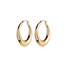Load image into Gallery viewer, Large gold plated hoops