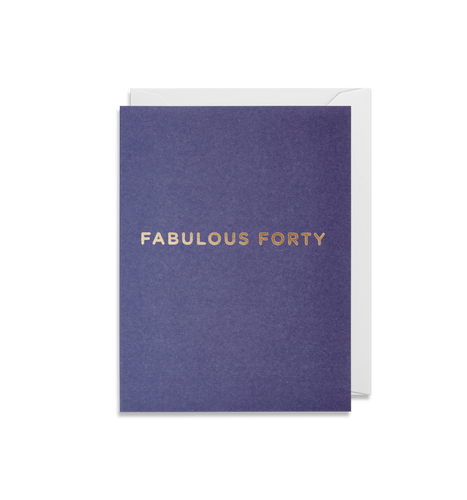 MINI CARD Fabulous forty