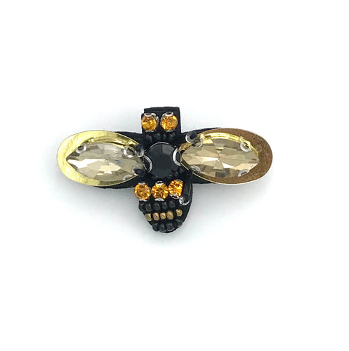 A bumble bee of sparkly jewels in all the colours you expect from a bee