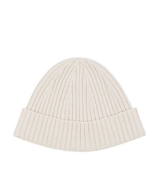 The Cecilia Ribbed knit beanie style hat in a wool cashmere blend will definitely keep out the winter chills. 