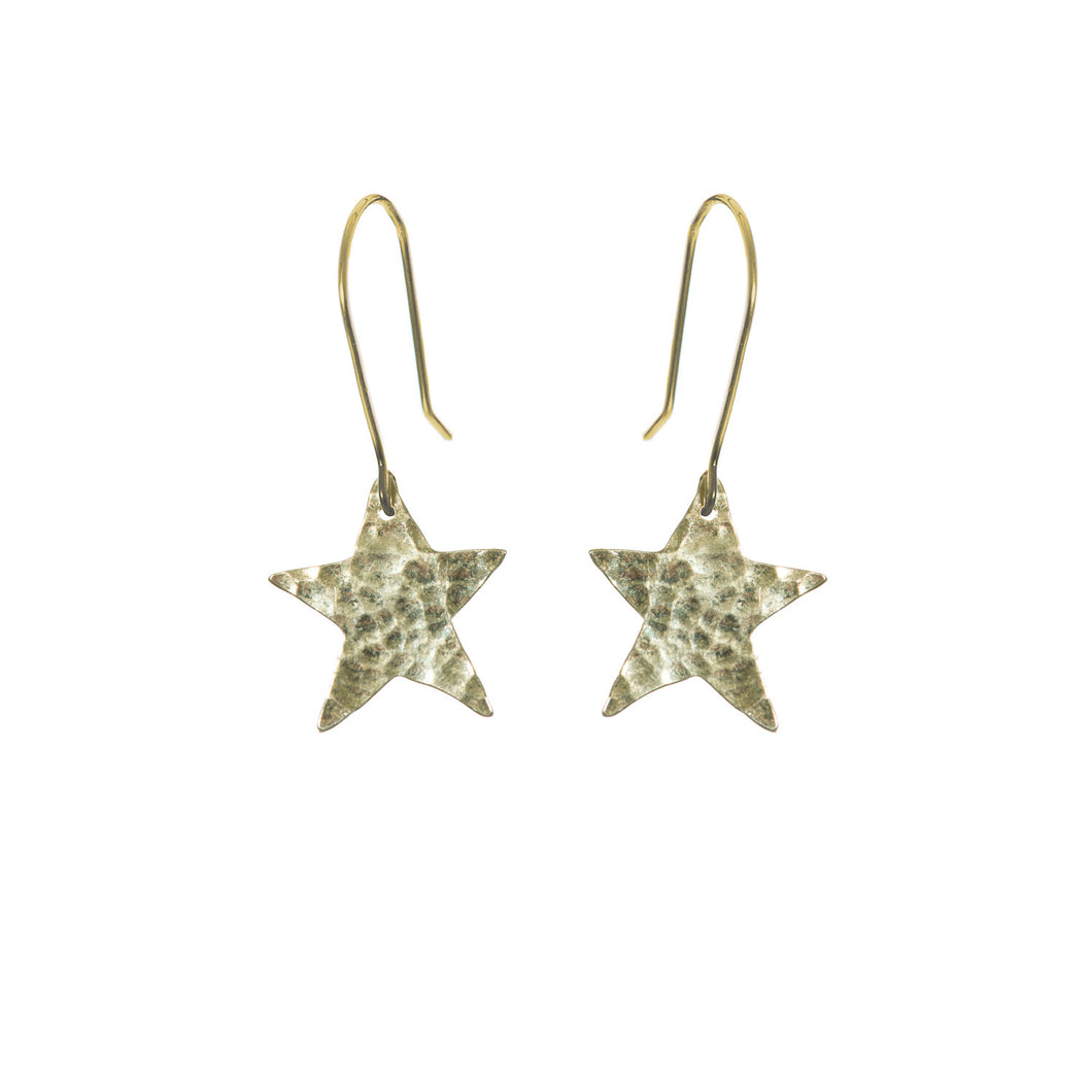 Fair Trade Gold Plated Star Earrings | Just Trade