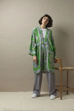 Load image into Gallery viewer, Handkerchief Collar Kimono | Green | One Hundred Stars